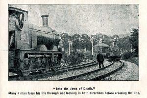 Great Western Railway accident prevention image, 1913. Courtesy Mike Esbester.