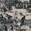 Forget gory Gunpowder – Jacobean England had a bloodcurdling appetite for violence The execution of the eight surviving conspirators of the Gunpowder Plot. Wellcome Images via Wikimedia , CC BY-SA