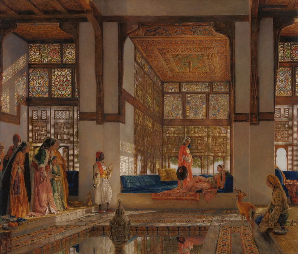 A Lady Receiving Visitors (The Reception), John Frederick Lewis, 1873, Yale Center for British Art, Paul Mellon Collection
