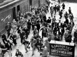 Photograph of the battle of cable street in 1936