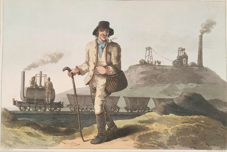 The collier, from George Walker, The Costume of Yorkshire (1813)