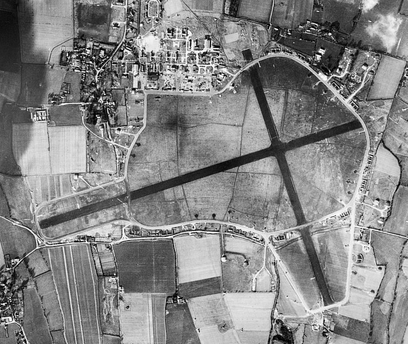 An aerial photograph of RAF Tangmere in 1944.