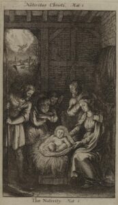Nativity scene by 17th century artist Wenceslas Hollar