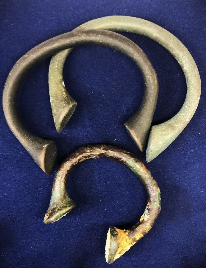 Manillas found off the Isle of Wight Coast, Martin Woodward Collection, Shipwreck Centre & Maritime Museum