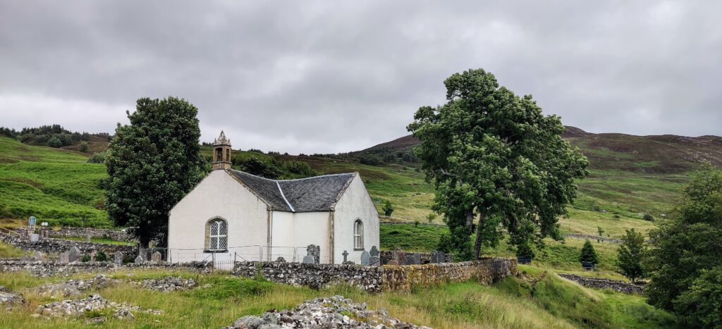 Photograph of the church in Scotland Mandy studied for her dissertation.