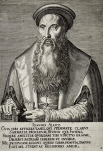 Engraving of Jan Laski, 1572