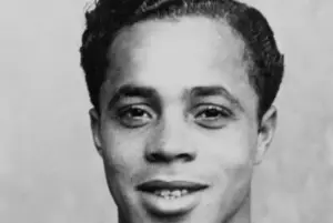 Lindy Delpenha debuted for Portsmouth Football Club in 1948. He was the first Jamaican to play professional football in England. Credit: Pompey History Society / Portsmouth FC