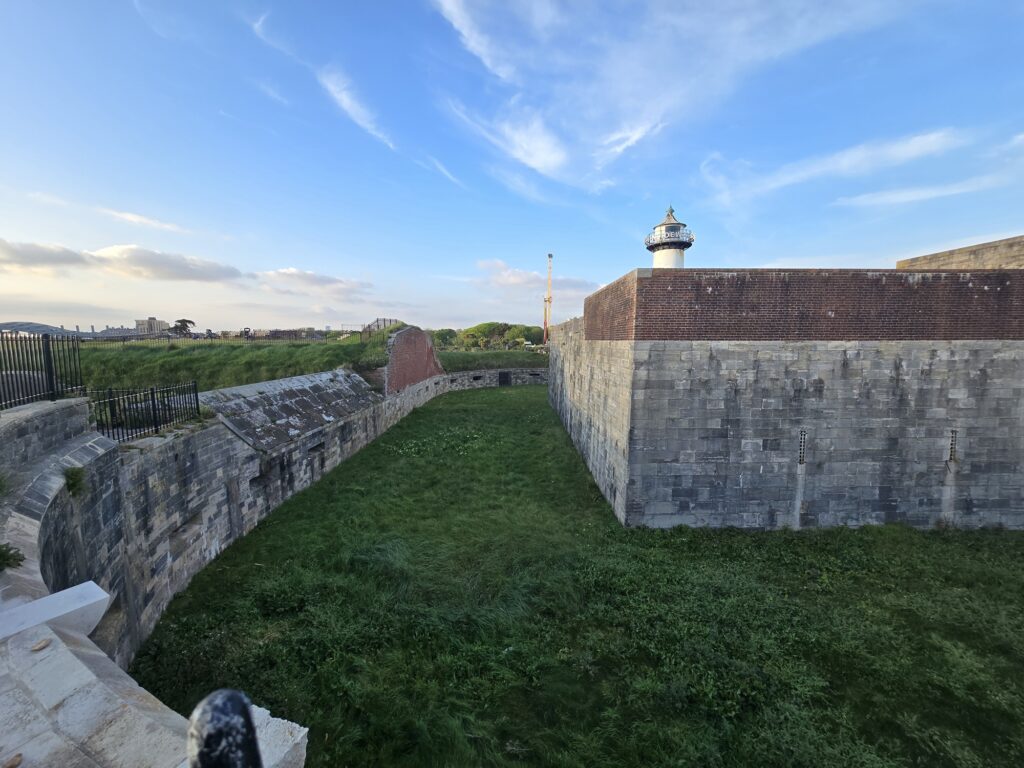 Figure 2: Southsea Castle ramparts and defensive walls, showing the low-profile artillery-based design typical of Tudor coastal fortifications
